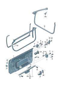 8H0831051D-Door assy-rr, lh