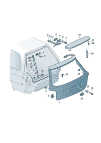8D9827552F-GAS SPRING VW TIGUAN
