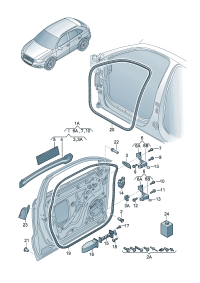 8U0831051A-Door assy-rr, lh Location for common use: