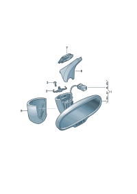 8U08575934PK-Protector plate Cable guide upr piece (ghost (black))