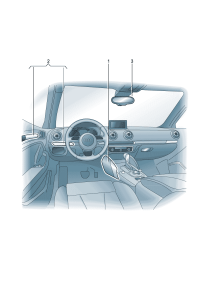 8V1072045-Garnish, center console Complete set of furnishings/optical lens set: