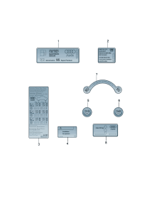 8V0010502L-Charge pressure of tire Plate, symbol