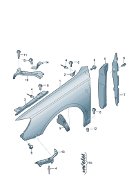 8V0821105L-Panel-fender Location for common use:  D-12.09.2016
