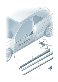8V7854535-Plate set Porsche panamera: