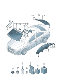 8V5845099GNVB-Glass, windshield