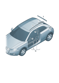 8X3853377AGRU-Baffle C- pillar