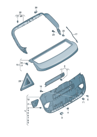 8X38679736PS-Garnish, rr. hatch