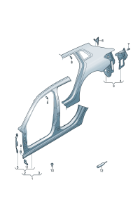 8YG810075-Frame, quarter panel