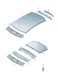 8X3817109-Piece-roof rr