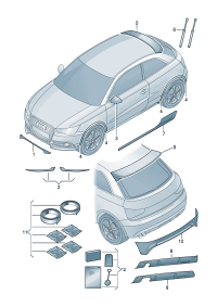 8XA0716801RR-Widened wheelhouse (platinum gray)
