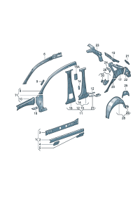 8X4810197A-Panel, quarter inner