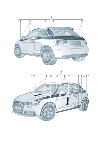 8X3060306P-Tape-trim Enclosure, side Connect: