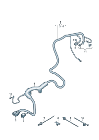 4KL971111B-Harness, for electronic control Booster-power steering