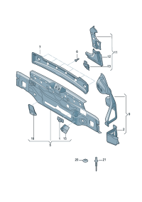 5M0813331-REINF ASSY-RAD CORE UPR