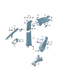 5M0867243G6K8-Plate, B pillar