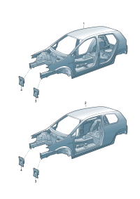 5HG800701-Primer on body, no Hatch cover door & fender