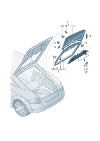 8N8898173A-Widget Lid, luggage compartment Cover