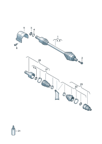 5Q0407272EG-Band f joint Shaft, half swing  D-28.08.2017