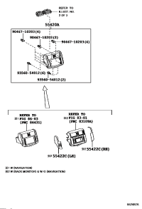 5542060110-PANEL ASSY, INSTRUMENT CLUSTER FINISH, CENTER