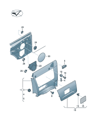 5K7867044H-Garnish assy-side