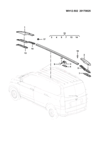 24526162-Bracket set, r (used on cars manufactured before January 24, 2015)