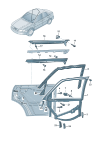 8D0839477A-Weatherstrip, window
