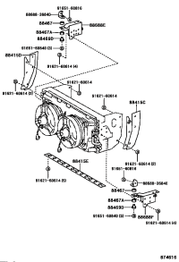 8868836820-Bracket, cooler refrigerant hose, no.1