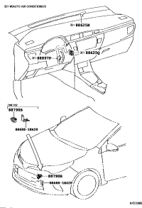 885050F030-Duct sub-assy, air conditioner