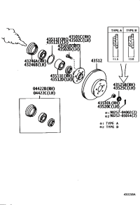 4350242010-HUB & BEARING ASSY