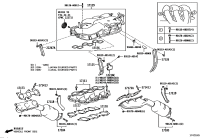 171400P140-MANIFOLD SUB-ASSY, EXHAUST, RH