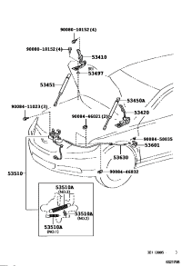 5342006060-HINGE ASSY HOOD LH