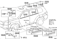 7507148080-MOULDING SUB-ASSY, FRONT DOOR, OUTSIDE RH