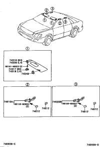 7431730010B5-CASE, VISOR ARM, RH/LH