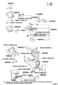 5890533230B1-DOOR SUB-ASSY, CONSOLE COMPARTMENT