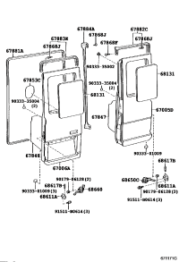 6813236100-GLASS SUB-ASSY, BACK
