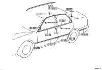 7507133030-MOULDING SUB-ASSY, FRONT DOOR, OUTSIDE RH