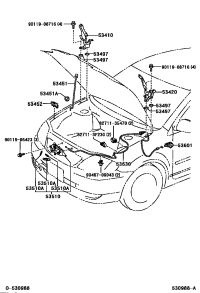 5345212040-HOLDER, HOOD STAY