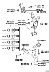4321102220-KNUCKLE SUB-ASSY