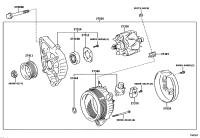 2706031280-ALTERNATOR, 12V 80A 4PK, TOYOTA