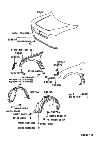 5387542012-LINER, FRONT FENDER, RH