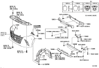 52115V2031-SUPPORT, FRONT BUMPER SIDE, RH