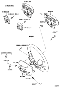 4510012A70B0-WHEEL ASSY, STEERING