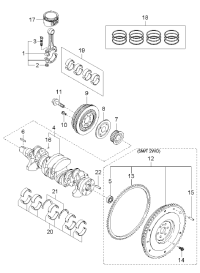 KK1Y011SG0-METAL SET-CRANKSHAFT