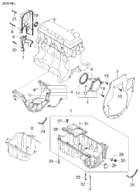 0K30C10431-PACKING-OIL PAN