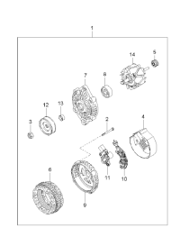 0K30D18300-ALTERNATOR, 12V 80A 4PK, TOYOTA