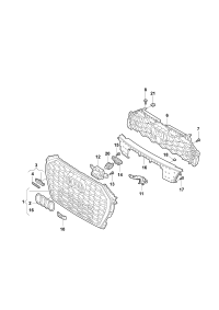 83G853651A-GRILLE RADIATOR