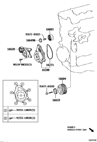 166030R010-PULLEY SUB-ASSY, IDLER, NO.1