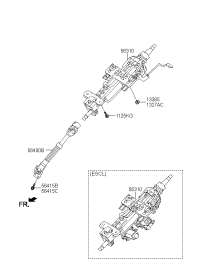 563103R301-COLUMN ASSY-UPPER