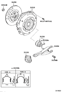 3112620070-BOOT, CLUTCH RELEASE FORK
