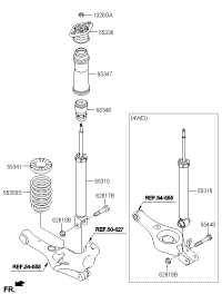 553113W050-SHOCK ABSORBER ASSY-RR